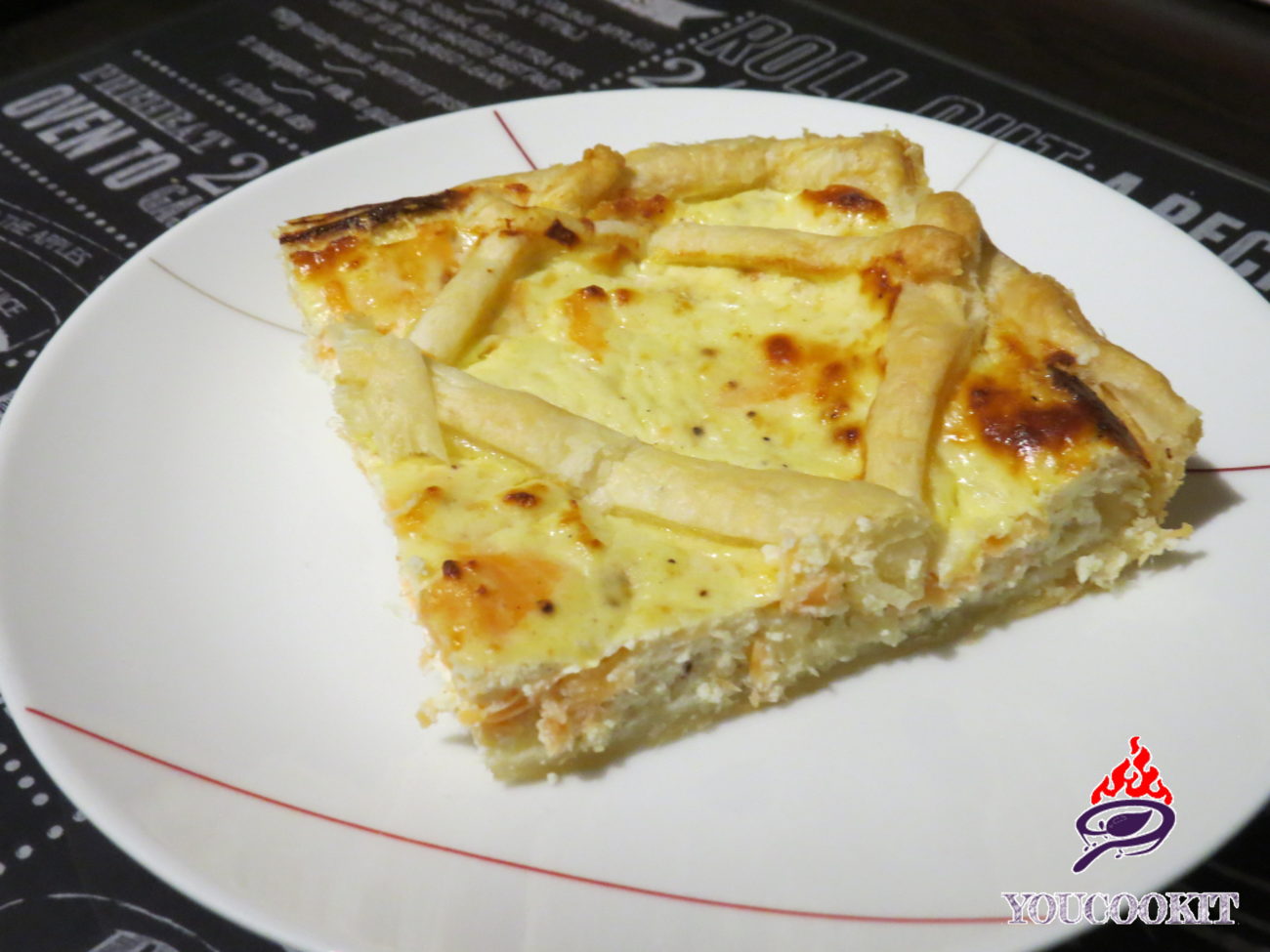 Torta salata al salmone