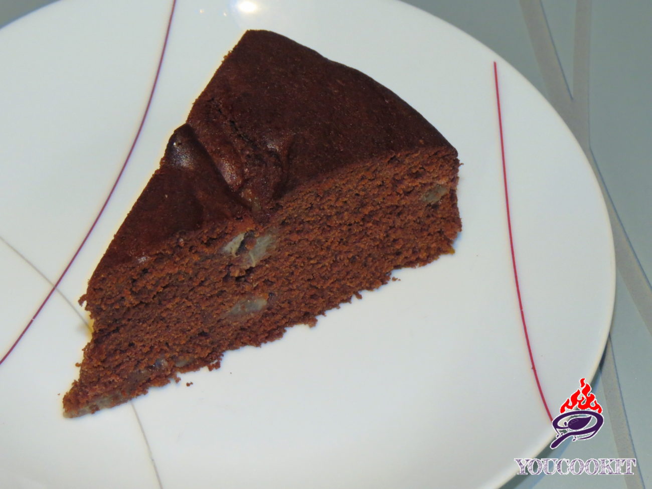 Torta al cacao e pere