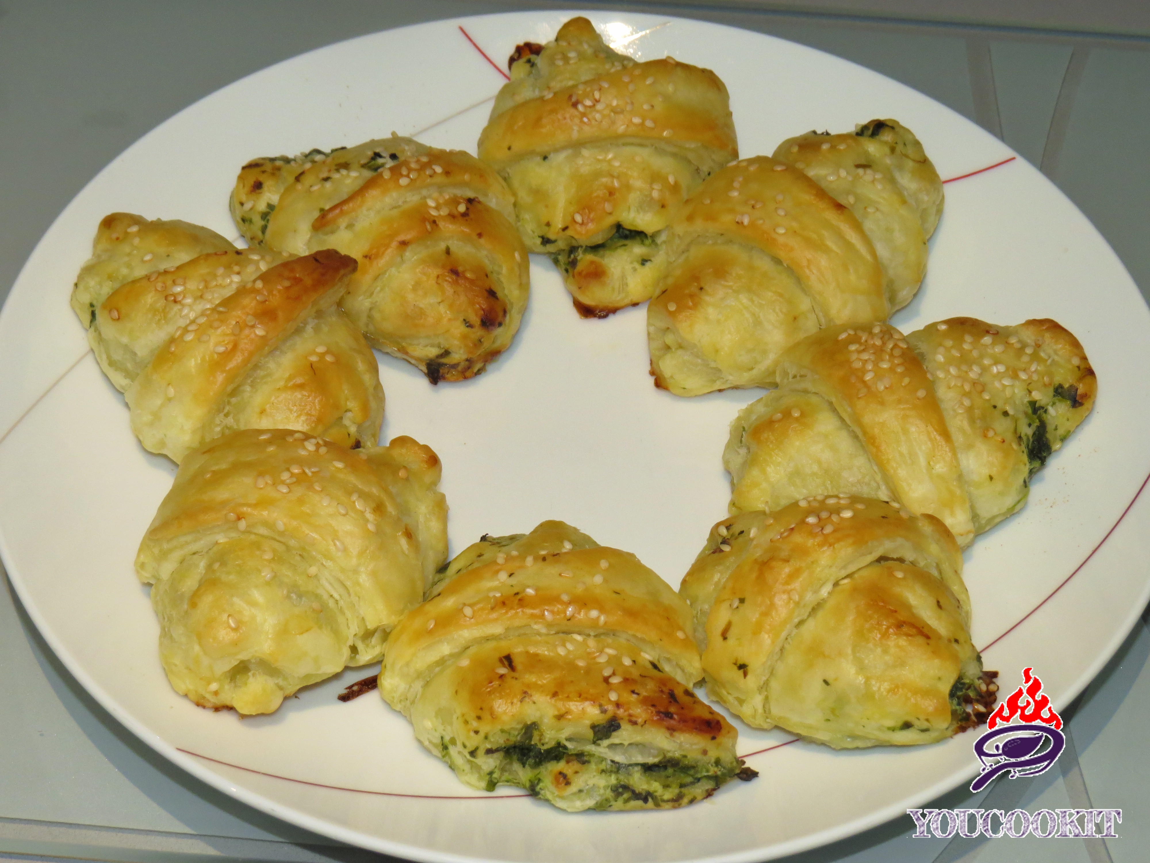 Mini Cornetti Salati Alla Ricotta E Spinaci Youcookit